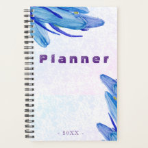 Elegant Watercolor Bluebell Flower | Art Planner