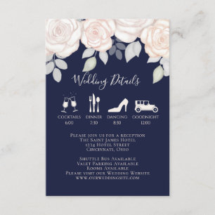 Elegant Watercolor Blush Floral Calligraphy Photo Enclosure Card