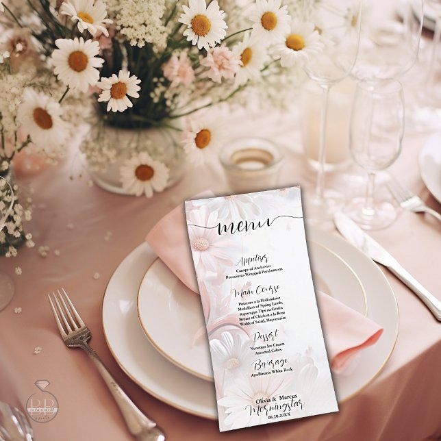 Elegant Watercolor Blush Pink Daisies  (Creator Uploaded)