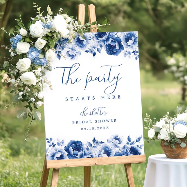 Elegant Watercolor Bridal Shower Welcome Sign (Creator Uploaded)