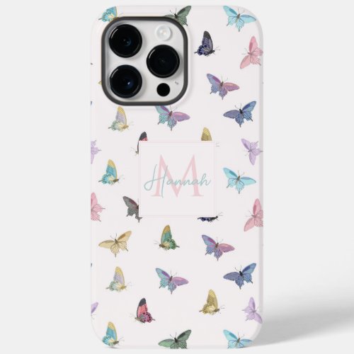 Elegant Watercolor Butterflies Beautiful Design Case_Mate iPhone 14 Pro Max Case