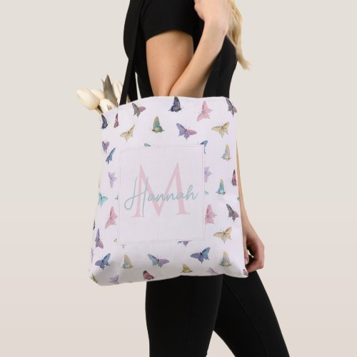 Elegant Watercolor Butterflies Beautiful Design Tote Bag