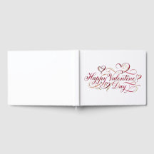 Elegant Watercolor Calligraphy Happy Valentine's D