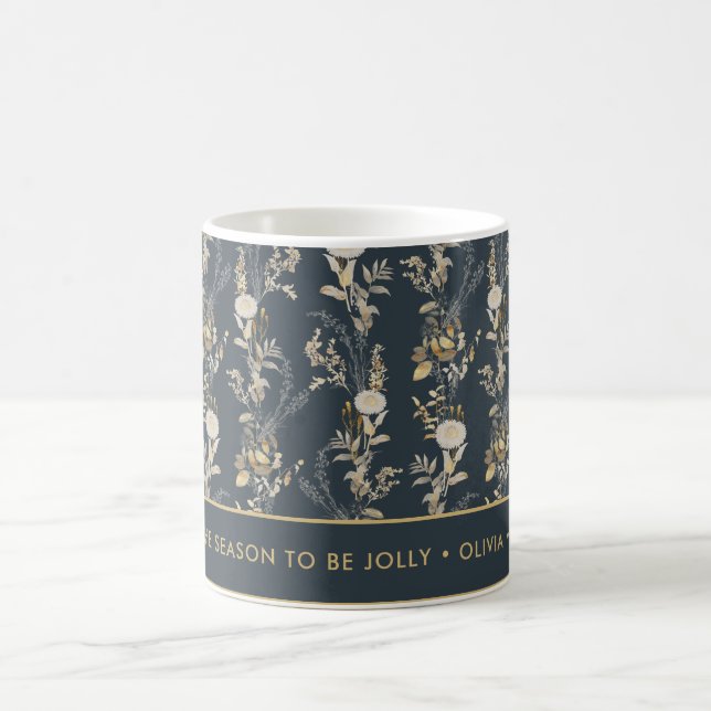 Elegant Watercolor Christmas Mug (Center)