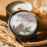 Elegant Watercolor Christmas Round Sticker Labels<br><div class="desc">Add the finishing touch to your holiday cards,  gifts,  favors,  candles,  bags,  treats and more with these 1.5" or 3" round stickers. 
See the entire collection for more matching items!</div>