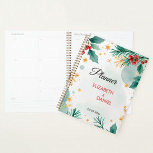 Elegant Watercolor Christmas Wedding Planner