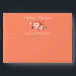 Elegant Watercolor Coral Floral Wedding Envelope<br><div class="desc">Elegant Watercolor Coral Floral Wedding Envelope</div>