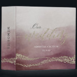 Elegant Watercolor Cranberry Wedding Photo Album 3 Ring Binder<br><div class="desc">Awash Elegant Watercolor in Cranberry with faux Gold Foil Script and details Wedding Photo Album With trendy Hand Lettered Script font! ~ Check my shop to see the entire wedding collection with this design!</div>