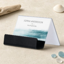 Elegant Watercolor Dusty Blue Ocean