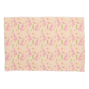 Elegant Watercolor Easter Pattern Pillowcase