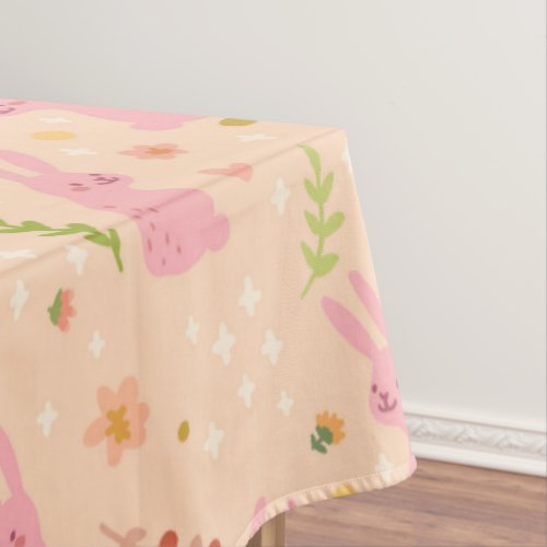 Elegant Watercolor Easter Pattern  Tablecloth