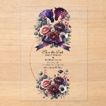 Elegant Watercolor Equestrian Wedding