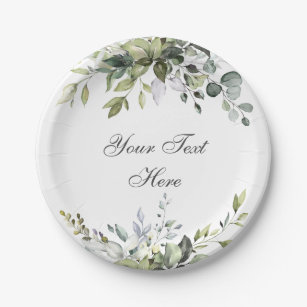 rustic paper plates for wedding
