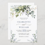 Elegant Watercolor Eucalyptus Greenery Wedding Invitation<br><div class="desc">Create the perfect Wedding invite with this "Watercolor Eucalyptus Greenery" template. This high-quality design is easy to customize to match your wedding colors, styles and theme. For further customization, please click the "customize further" link and use our design tool to modify this template. If you need help or matching items,...</div>