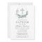 Elegant Watercolor Eucalyptus Silver Baptism