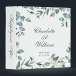 Elegant Watercolor Eucalyptus Wedding Custom 3 Ring Binder<br><div class="desc">Elegant Watercolor Eucalyptus Wedding Custom 3 ring binder. 
Customizable floral binder featuring watercolor hydrangeas,  peonies,  anemones and foliage. This floral binder will be perfect for personal use and an event like weddings,  bridal showers and baby showers.</div>
