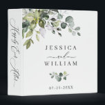 Elegant Watercolor Eucalyptus Wedding Custom 3 Ring Binder<br><div class="desc">Elegant Watercolor Eucalyptus Wedding Custom 3 ring binder. 
Customizable floral binder featuring watercolor hydrangeas,  peonies,  anemones and foliage. This floral binder will be perfect for personal use and an event like weddings,  bridal showers and baby showers.</div>