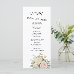Elegant Watercolor Eucalyptus Wedding Program