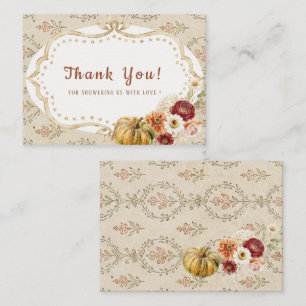 Elegant Watercolor Fall in Love autumn flover Bri Note Card