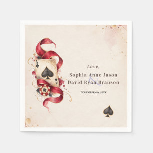 Elegant Watercolor Fall Thanksgiving Wedding Napkins