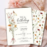 Elegant Watercolor Floral 50th Birthday Invitation<br><div class="desc">Unveil the charm of your 50th birthday celebration with our Elegant 50th Floral Birthday Invitation. Crafted for those who appreciate sophistication, this invitation is designed to make your milestone event truly special. Printed on high-quality cardstock, it boasts a watercolor floral design that exudes an elegant and rustic charm. The exquisite...</div>