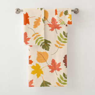 Elegant watercolor floral decorative eye-catching bath towel set