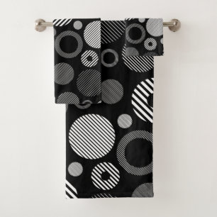 Elegant watercolor floral decorative eye-catching bath towel set