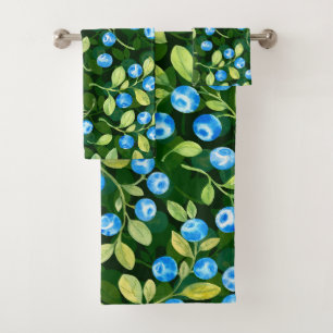 Elegant watercolor floral decorative eye-catching  bath towel set