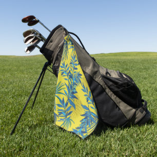 Elegant watercolor floral decorative eye-catching  golf towel