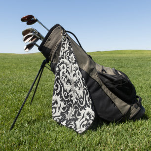 Elegant watercolor floral decorative eye-catching  golf towel