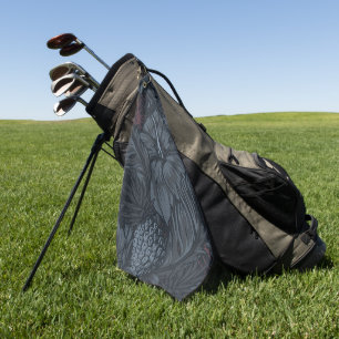 Elegant watercolor floral decorative eye-catching  golf towel