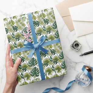 Elegant watercolor floral decorative pattern wrapping paper