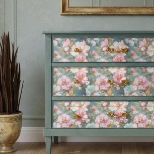 Elegant Watercolor Floral Decoupage Tissue Paper