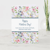 Elegant  Watercolor Floral for Happy Mother's Day