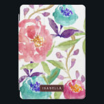 Elegant Watercolor Floral iPad Pro Cover<br><div class="desc">Beautiful and elegant floral design features a beautiful hand-painted floral watercolor illustration. Personalize this design with a name or text of your choice for the perfect one of a kind gift.</div>