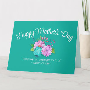 Elegant Watercolor Floral Mother's Day Card