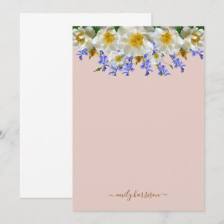 Elegant Watercolor Floral Note Card