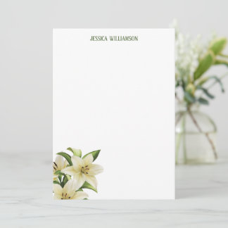 Elegant Watercolor Floral Note Card