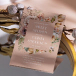Elegant watercolor floral pale pink Sweet 16 Invitation<br><div class="desc">Elegant watercolor fall floral Sweet 16 invitation in shades of pale pink and cream colors. Please contact me if you need additional items.</div>