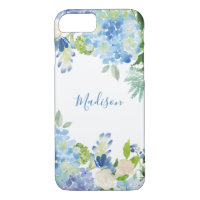 Elegant Watercolor Floral Personalized Phone Case