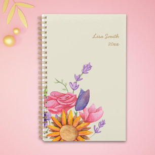 Elegant Watercolor Floral Planner