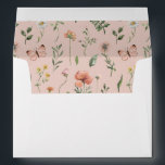 Elegant Watercolor Floral Return Address Envelope<br><div class="desc">Elegant Boho Chic Floral Return Address Envelopes</div>