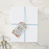 Elegant Watercolor Floral Wedding Bridal Shower Gift Tags (With Twine)