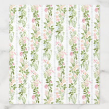 Elegant Watercolor Floral Wedding Envelope Liner