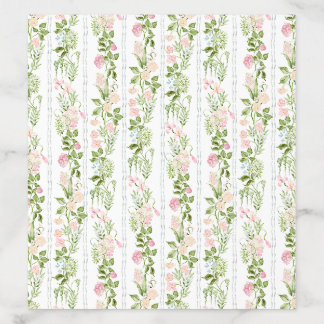 Elegant Watercolor Floral Wedding Envelope Liner