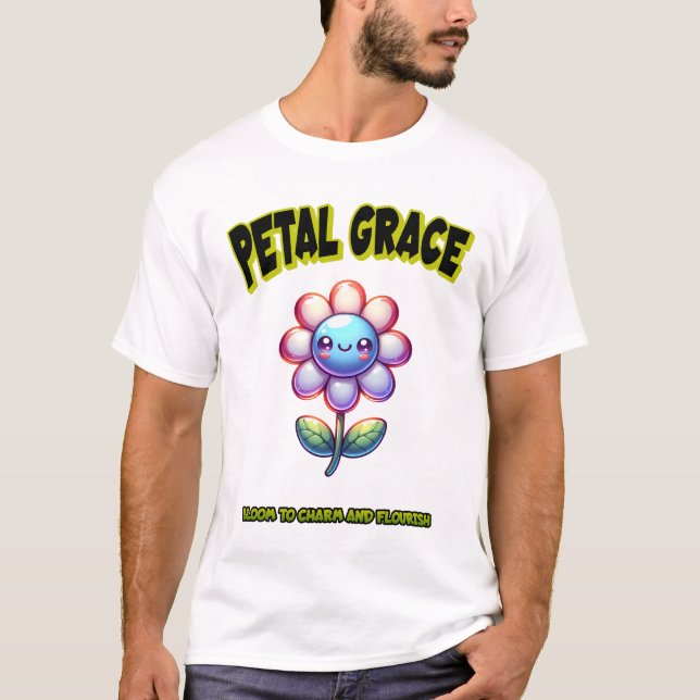 Elegant Watercolor Flower Art – Beautiful Hand-Pai T-Shirt (Front)