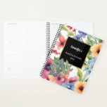 Elegant watercolor flowers eucalyptus leaves planner<br><div class="desc">Elegant watercolor flowers eucalyptus leaves Planner.
You can personalize it and add your own name,  text and year, </div>