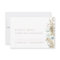 Elegant Watercolor Flowers Pampas Grass RSVP Card