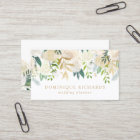 Elegant Watercolor Flowers with Faux Gold Foil