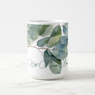 Elegant watercolor foliage green eucalyptus Nana Coffee Mug